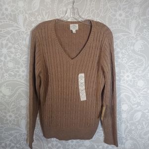 ST. John's Bay Mens Sweater Tan